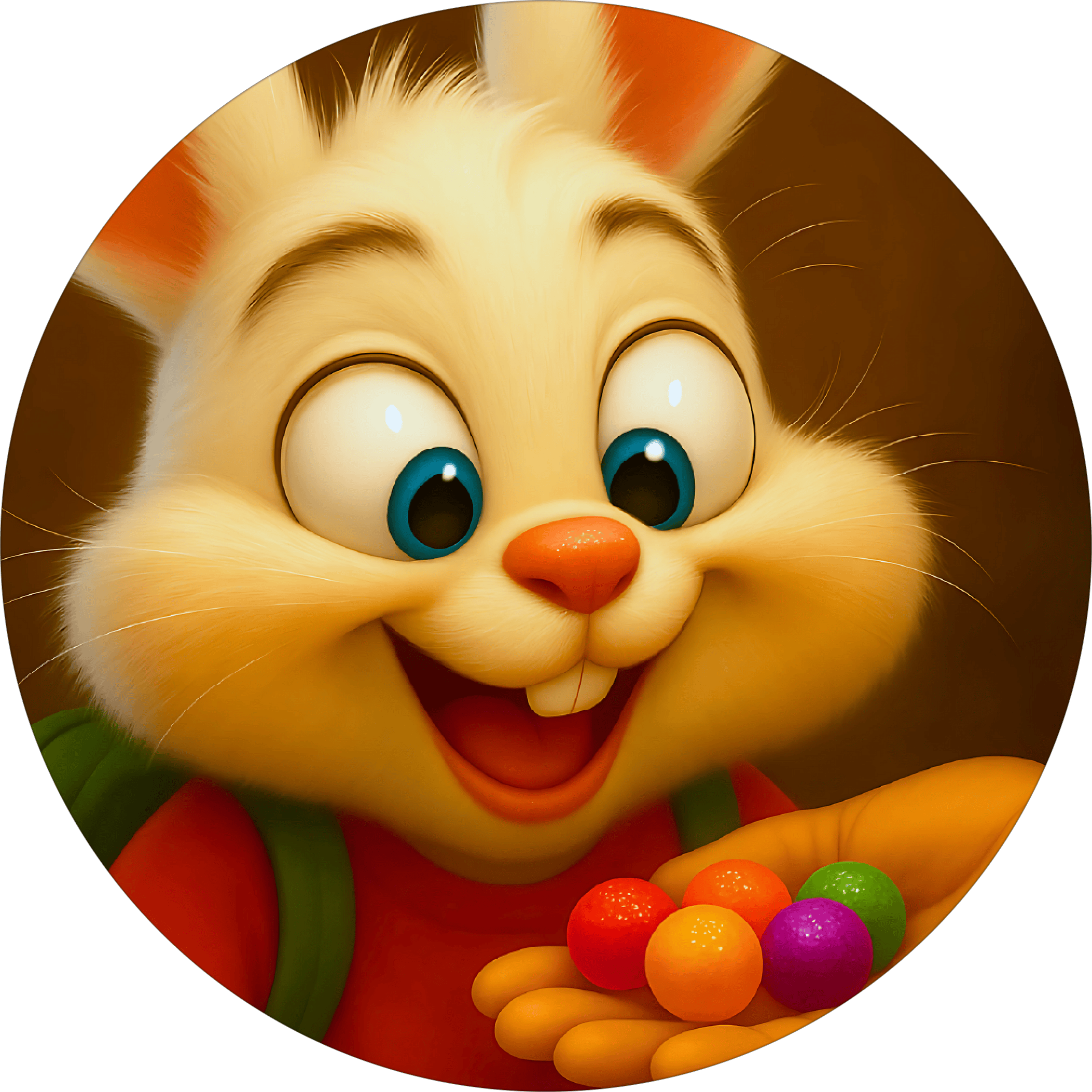 Benny the Bunny with jellybeans